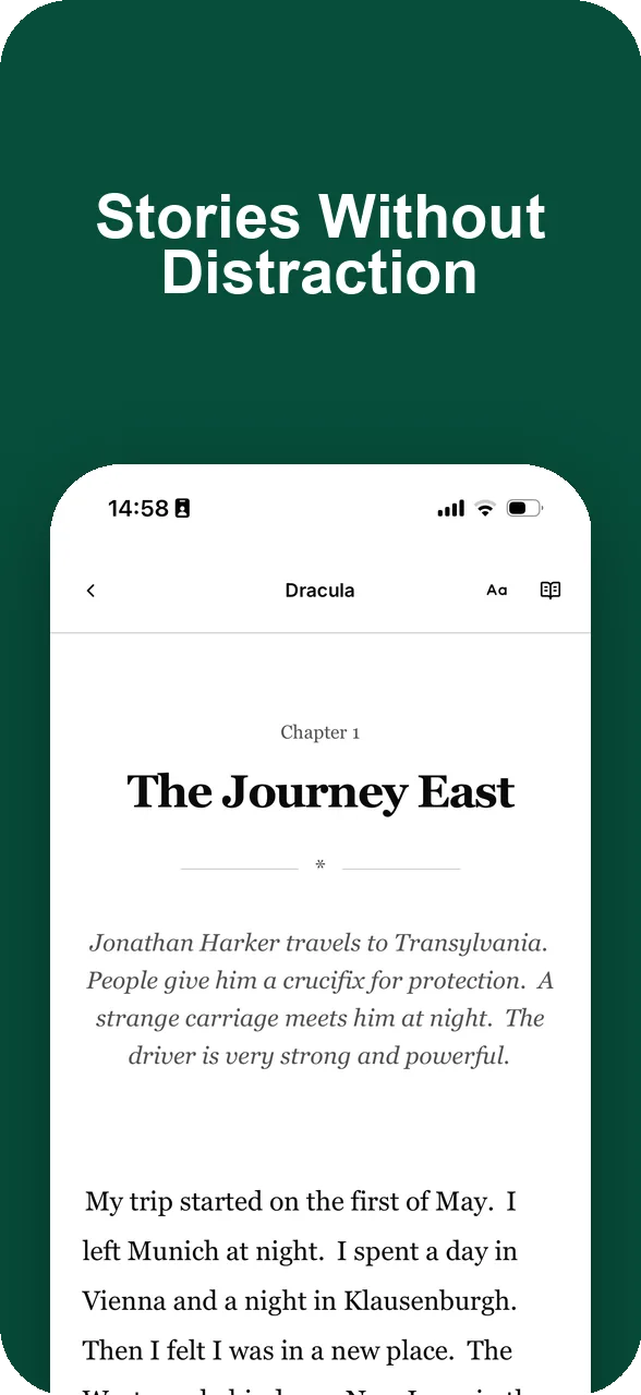 Reader screen